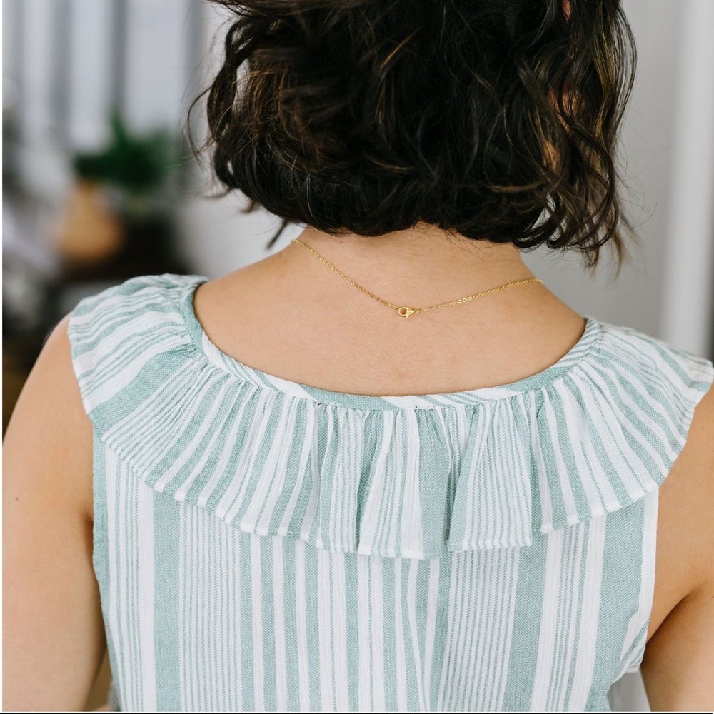 FINAL SALE‼️Tiers Of Joy Striped Maxi Dress - Picture 5 of 8